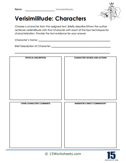 Character Detective Worksheet