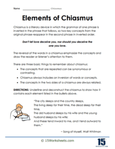 Literary Devices Worksheets | Reading Skills - 15 Worksheets.com