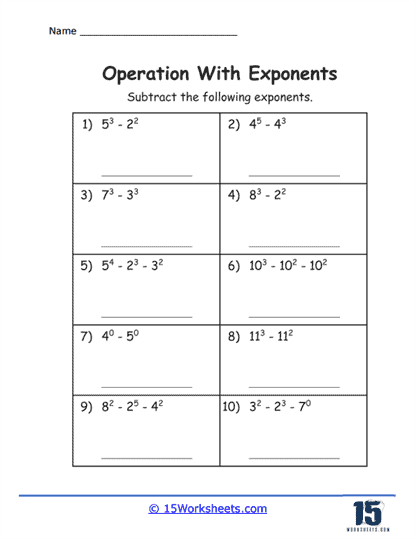 Subtraction with Superpowers Worksheet