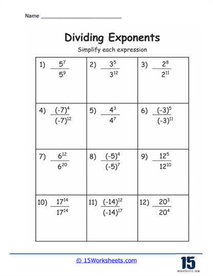 Exponents Made Easy Worksheet