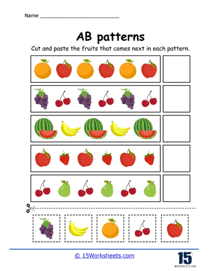 Fruit Frenzy Worksheet