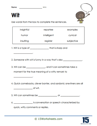 Wordplay Wizardry Worksheet