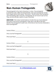 Protagonist Worksheets - 15 Worksheets.com