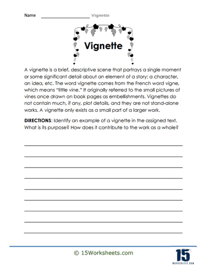 Unearthing the Narrative Worksheet