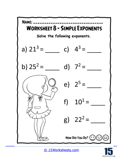 Bubble of Powers Worksheet