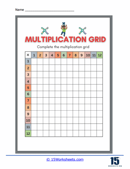 Mathematical Mastermind Grid Worksheet