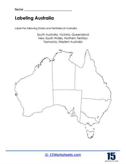 Down Under Discovery Worksheet