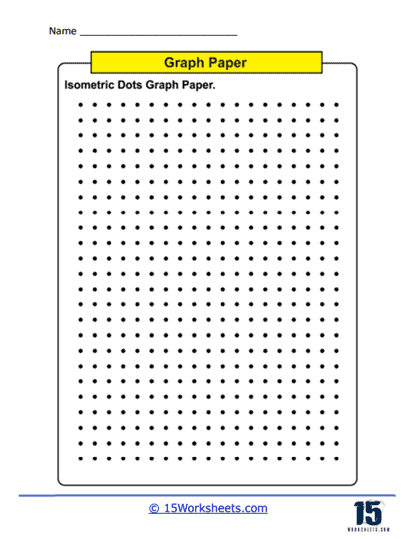 3D Dot Matrix Graph Paper