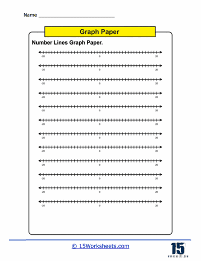 Number Line Express Graph Paper