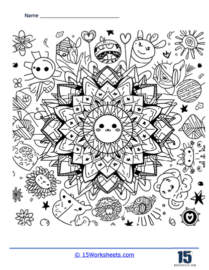 The Garden Coloring Page