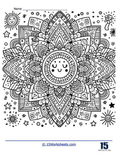 Radiant Feels Coloring Page