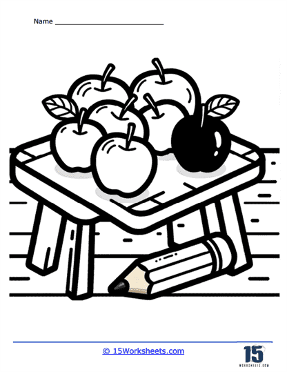 Still Life Coloring Page