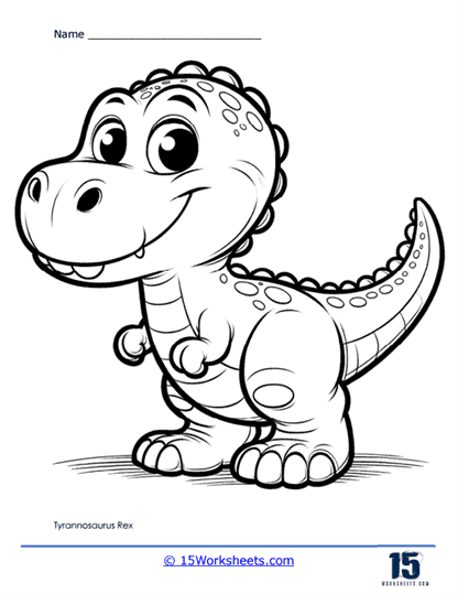Tyrannosaurus Rex Coloring Page