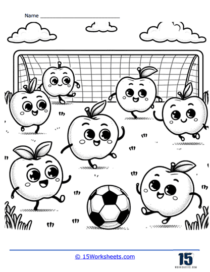 Soccer Coloring Page