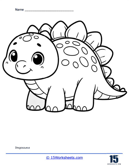 Stegosaurus Coloring Page