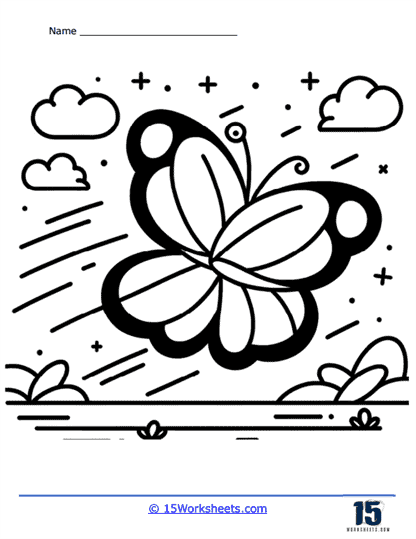 Soaring Coloring Page