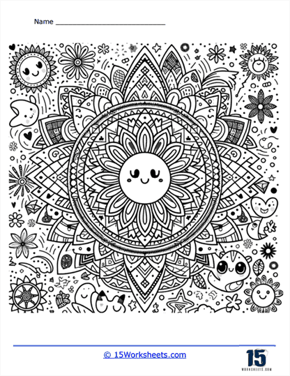 Happy Days Coloring Page