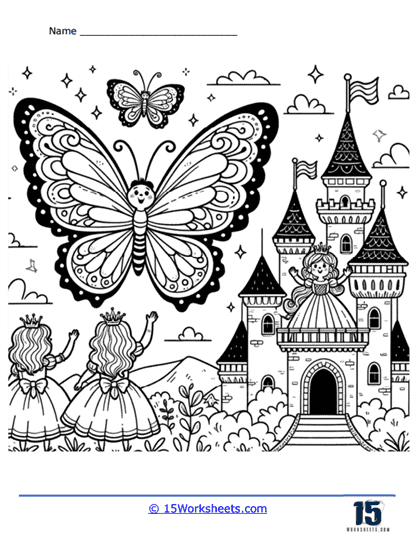 Castle Thoughts Coloring Page