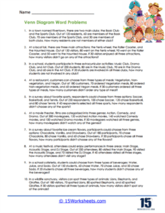 Word Problems Worksheets - 15 Worksheets.com