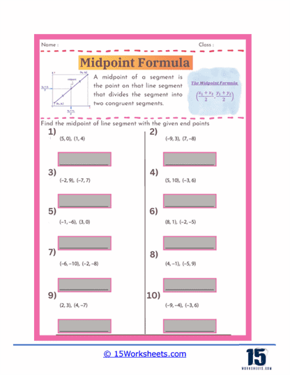 Point Finder Worksheet