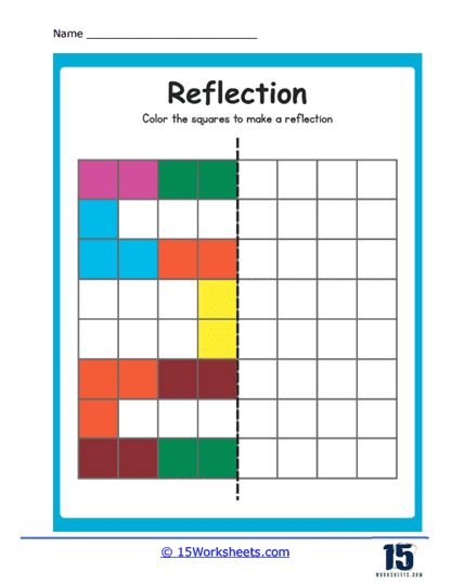 Colorful Reflections Worksheet
