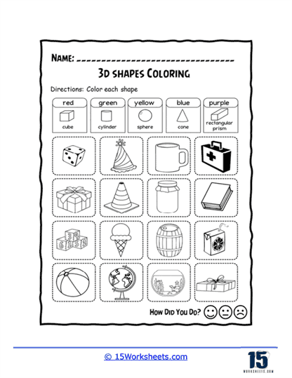 Shape Fiesta Worksheet