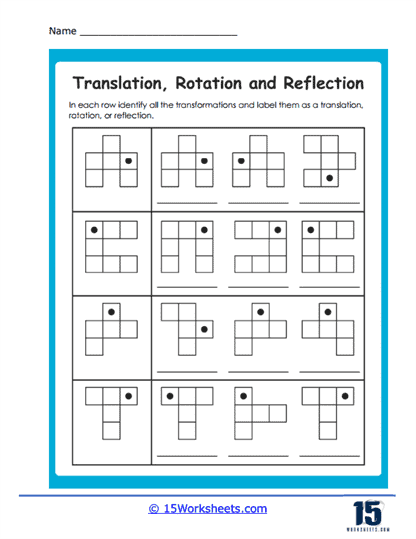 Reflection Rotation Translation Worksheets 15 Worksheets Reflection Rotation Translation Worksheets 15 Worksheets