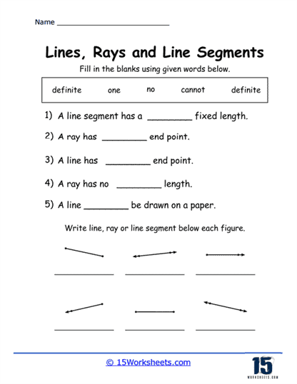 Geometry Fill-In Worksheet