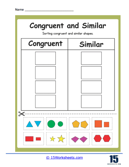 Shape Shufflers Worksheet