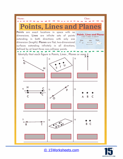 Geometry Adventure Worksheet