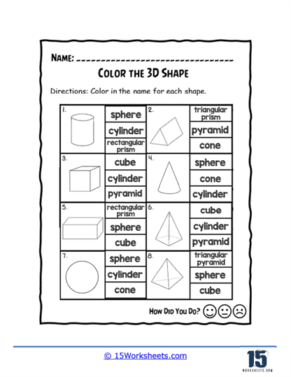 Shape Identifier Worksheet