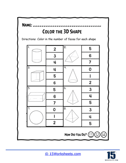 Face Finder Worksheet