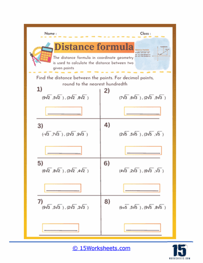 Distance Detective Worksheet