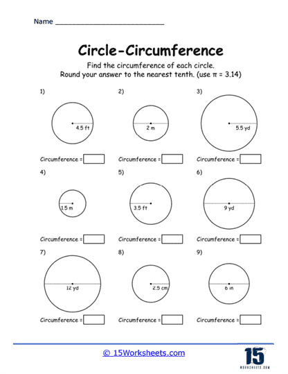 Circle Whiz Adventure Worksheet