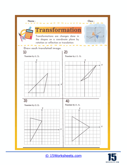 Transformation Worksheets