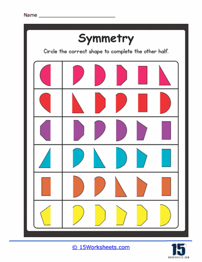 Reflective Designs Worksheet