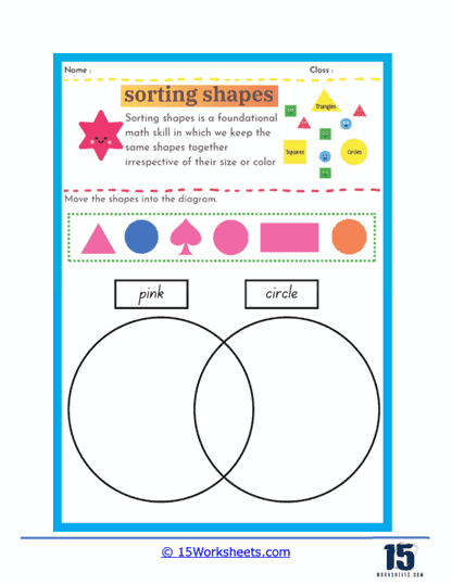 Pink and Round Worksheet