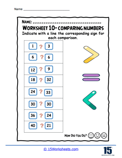 Number Match Worksheet