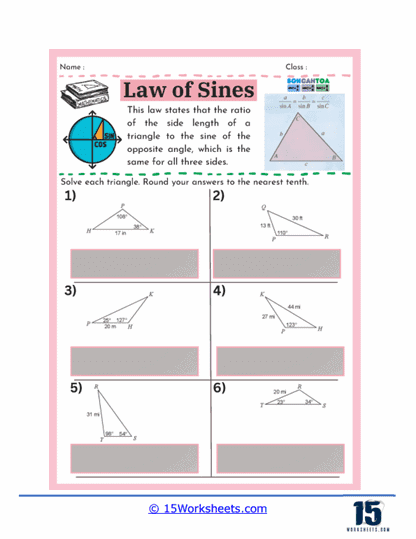 Sine Safari Worksheet