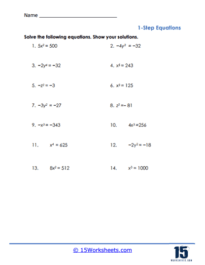 Solve & Succeed Worksheet