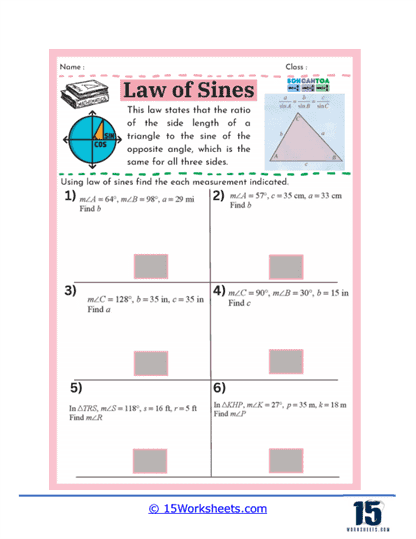 Angle Solver Worksheet