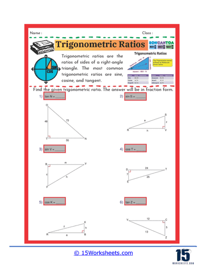 Ratio Solver Worksheet