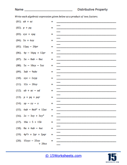 Factor Frenzy Worksheet