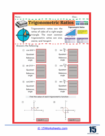 Ratio Rotations Worksheet