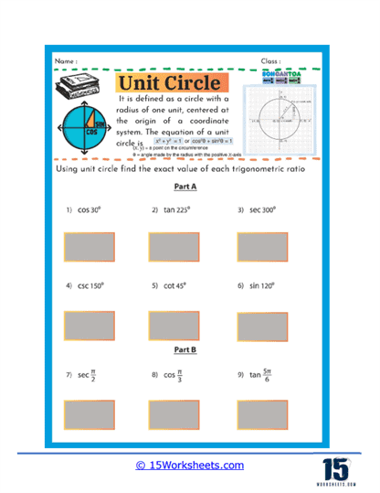 Trigonometry Quest Worksheet