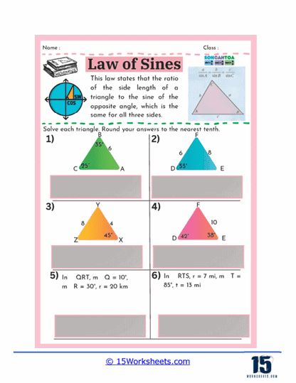 Trigonometry Twists Worksheet