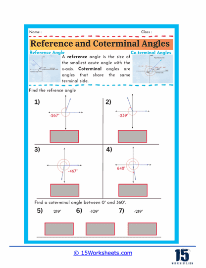 Angle Navigator Worksheet