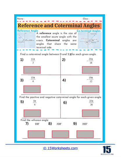 Angle Days Worksheet