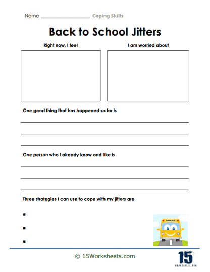 Beat the Back-to-School Jitters Worksheet