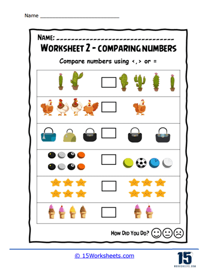 Count and Compare Worksheet